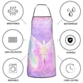 thumbnail image 6 of Sikiie Purple Sparkling Butterfly Aprons for Kitchen Cooking Aprons, Chef Apron for Men Women Chef, 6 of 7