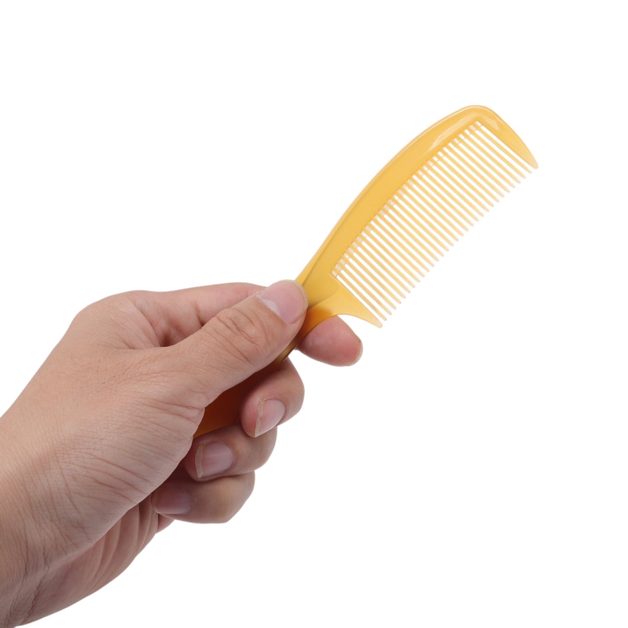 Unique Bargains 1Pc Women Durable Tendon Comb for Curly Hair in Vibrant Orange Color