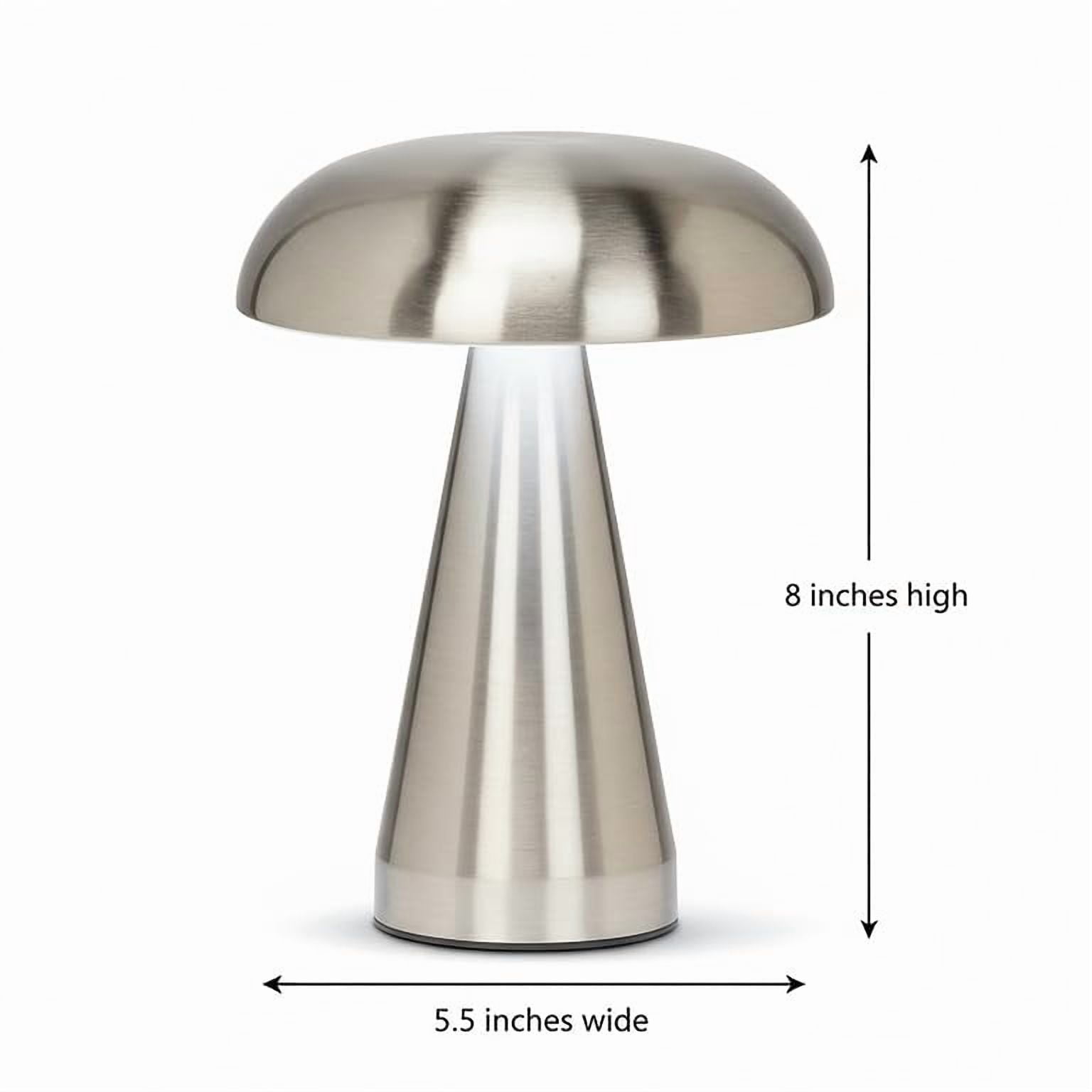 Portable LED Desk Lamp, Rechargeable Battery, 3-Color Touch Control, Cordless Table Lamp with Stepless Dimming, Modern Bedside Lamp for Bedroom, Living Room, and Dining Room