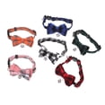 thumbnail image 1 of OUNONA 6Pcs Breathable Cat Collars with Large Bow Tie for Pets Suitable for All Occasions, 1 of 8