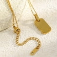 thumbnail image 5 of PAURO Angel Number Necklaces for Women Square Digital Bar Pendant 11 11 Chain Gold Plated Stainless Steel Dainty Simple Cool Statement Personalized Jewelry Gold, 5 of 6