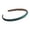 Dark Green, variant on EYNMVR Vegan Leather Headband for Women and Girls