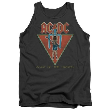 AC/DC Hard Rock Band Music Flick Of The Switch Album Cover Adult Tank Top