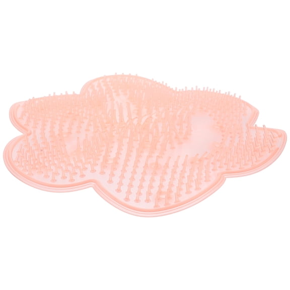 Clispeed Feet Mat Non Skid Shower Mat Silicone Pink 1Pcs