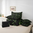 thumbnail image 5 of Erosebridal Funny Ghost Bedding Twin Size,Holleween Theme Comforter Sets with Sheets,Green Black Bedding Sets Twin Size,Microfiber Bedroom Decoration Reversible,7pcs, 5 of 7
