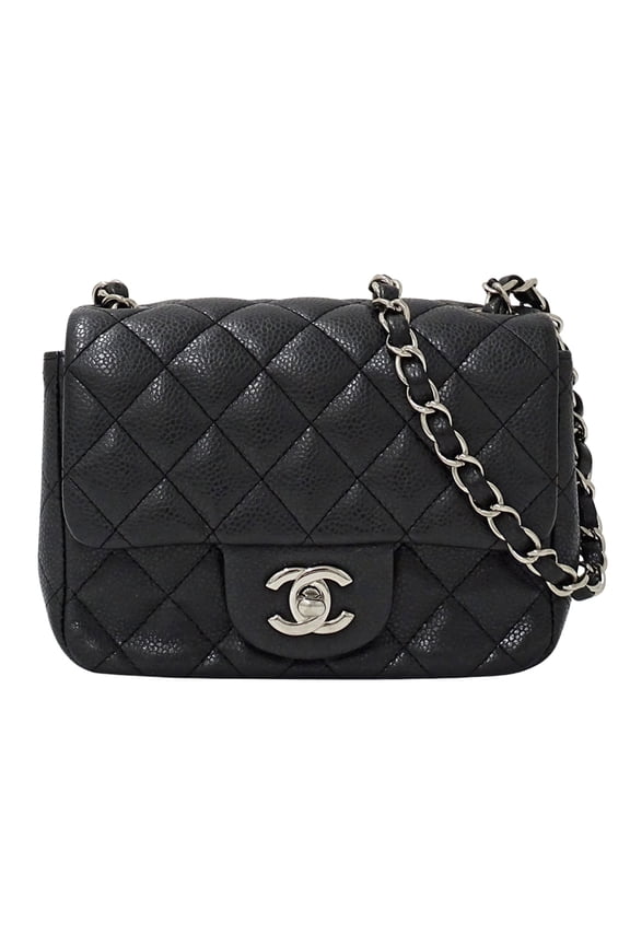 Pre-Owned Chanel Matelass Mini Handbag for Women, Brand Name Shoulder Bag, Caviar Leather,...