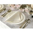 thumbnail image 4 of " OCCASIONS " 120 Plates Pack,(60 Guests) Vintage Wedding Party Disposable Plastic Plates Set -60x10.25'' Dinner+ 60x7.5'' Salad/Dessert Plate (Portofino Plain Ivory), 4 of 8