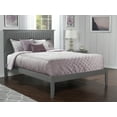 thumbnail image 2 of AFI Nantucket Queen Solid Wood Platform Bed, Grey, 2 of 7