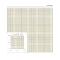 thumbnail image 7 of NextWall Neutral Tailor Plaid Peel and Stick Wallpaper - 20.9 in. W x 18 ft. L Roll, 7 of 7