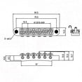 thumbnail image 4 of Sonducket Accesorios de puente de sillín de rodillo de guitarra con juego de reemplazo de orificio de poste pieza trasera de bloqueo para guitarras de 6 Accesorios para instrumentos musicales Negro Sonducket  OD032285-03B, 4 of 6