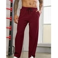 thumbnail image 4 of HaoXianJian Men's Athletic Pants Elastic Waiste Drawstring Pants Relaxed Fitted Casual Pants Breathable Running Workout Gym Pants with Pockets Big & Tall Size, 4 of 6