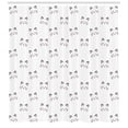 thumbnail image 3 of Ambesonne Kitten Shower Curtain, Blushing Face Cartoon, 69"Wx75"L, Grey Pale Pink, 3 of 3