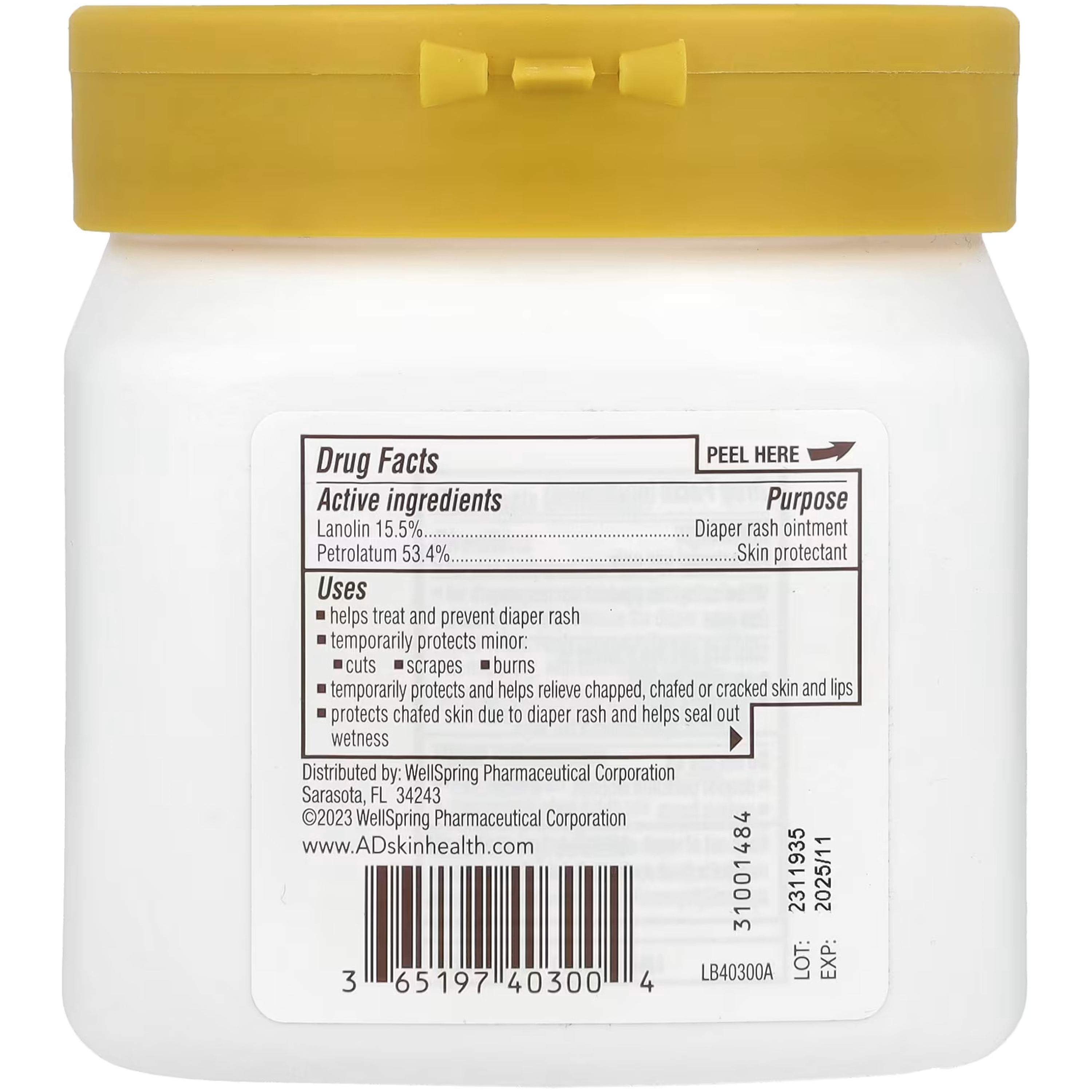 A+D Diaper Rash & Skin Protectant Prevent Original Ointment, 16oz, 6-Pack