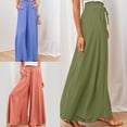 thumbnail image 5 of Women's Loose Palazzo Pants Casual High Waist Wide Leg Trousers with Pockets, 5 of 20