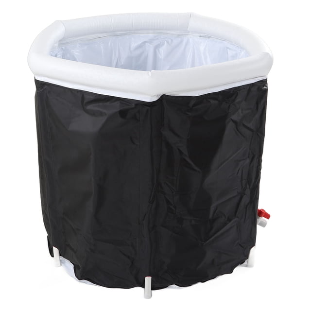 Bath Tub, 85cm Diameter Top Air Ring Foldable Bathing Bathtub Soaking for Gym