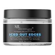 Sarah Jane and Lomas Beauty SJL Iced Out Edges, Maximum Hold Edge Control, Fragrance Free for curly, coily, kinky hair textures