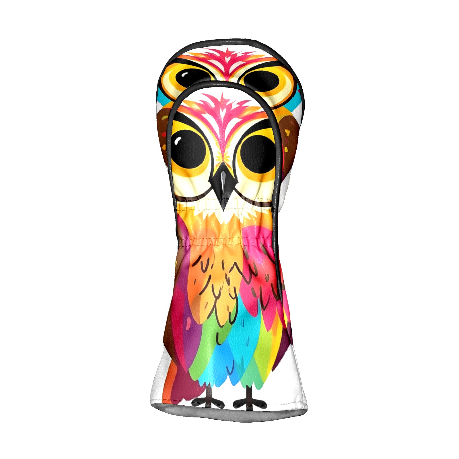 Golf Club Covers, Eagle Premium PU Leather Driver Hybrid Putter Head Covers with Velvet Lining, Waterproof Golf Gifts for Men Women