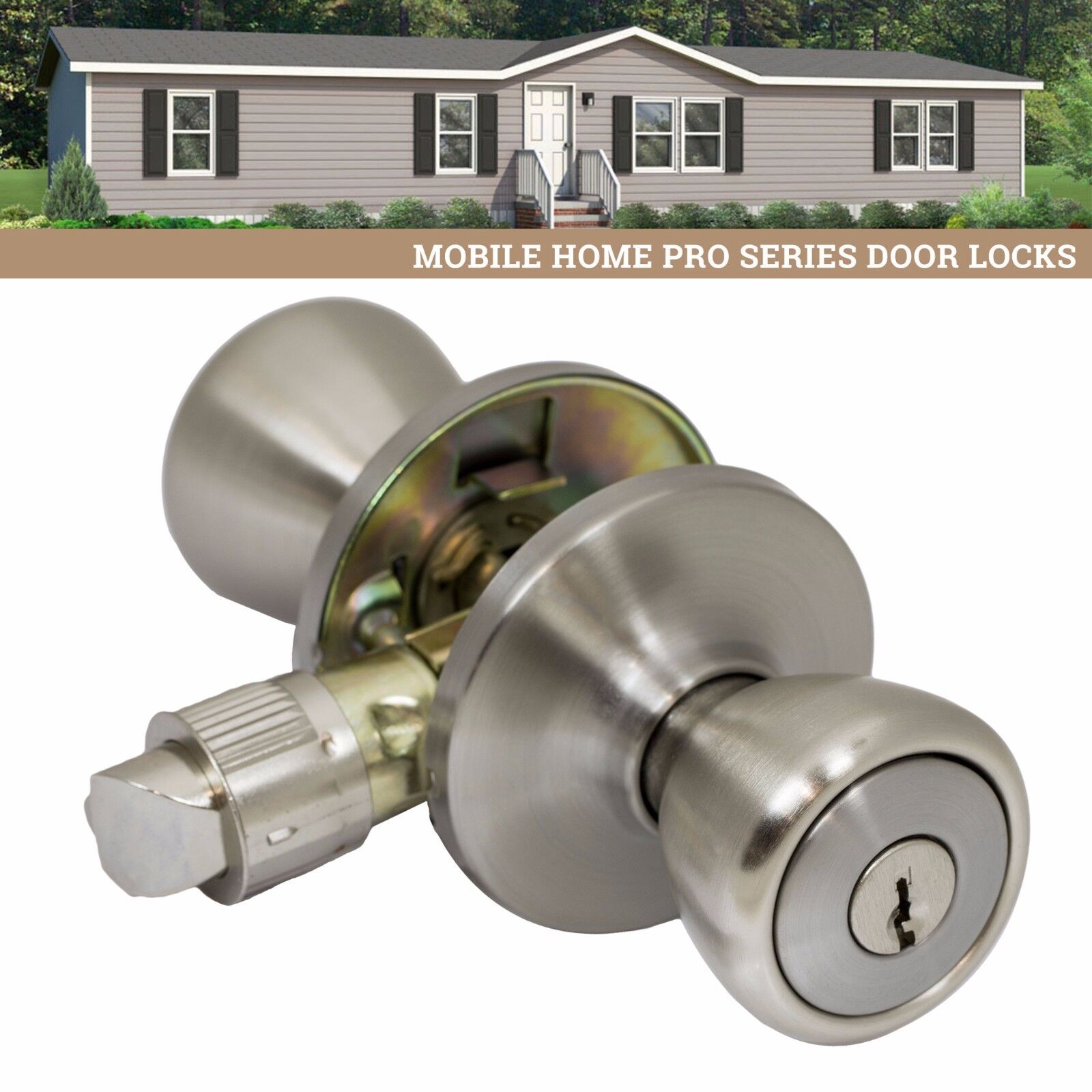 ProGrade Mobile Home Door Knobs Handles Hardware Classic Lockset