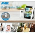 thumbnail image 2 of Indoor Thermometer, AMIR Indoor Outdoor Thermometer with Remote Sensor Alarm Touchscreen LCD Display Hygrometer Temperature Humidity Gauge for Home Bedroom Office Greenhouse, 2 of 10
