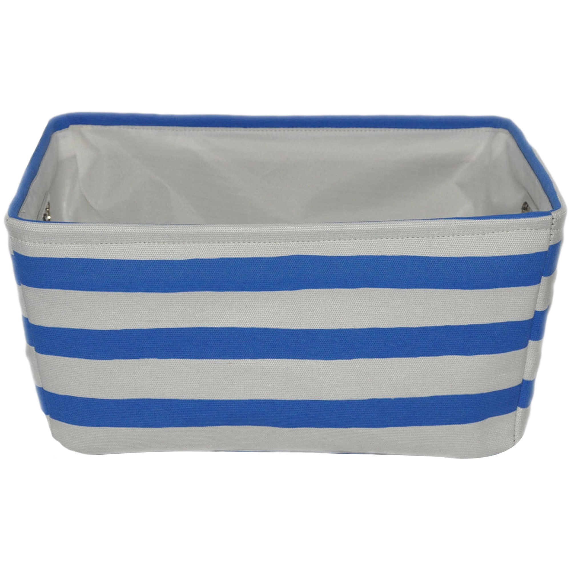 Mainstays Striped Canvas Basket 3 Pack Multiple Colors