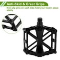 thumbnail image 3 of Pedal de bicicleta de aleación de aluminio Unique Bargains, pedal plano sin tiras reflectantes, negro, adecuado para 14mm, pedal de bicicleta antideslizante para BMX MTB bicicletas de carretera 1 par, 3 of 7