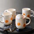 thumbnail image 1 of HUASHENG Halloween Pumpkin Ceramic Mug & Saucer Set 12oz Coffee Cup With Handle Holiday, 1 of 1