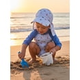 thumbnail image 4 of Baby Rash Guard Swimsuit with Hat 2 Pcs Set Print Striped Swimwears, 4 of 8