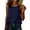 Navy-Tops, variant on Round Neck Linen Blend Tank Tops for Women Pocketed Sleeveless Casual Tees Loose Fit Daily Wear Camis Navy L