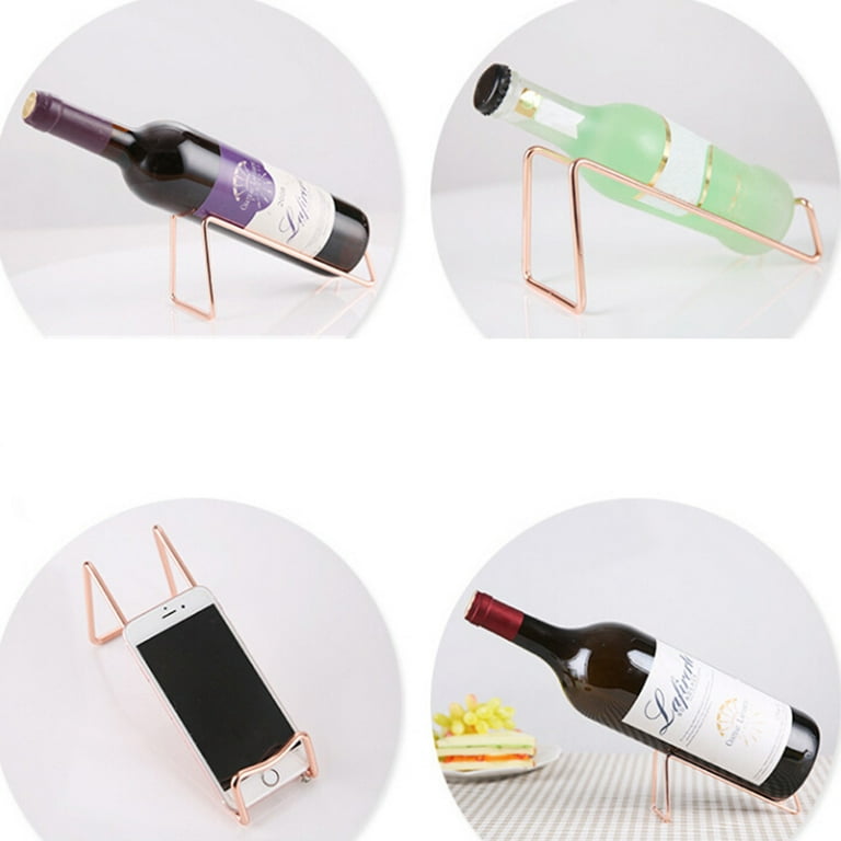 Wrought Iron Wine Display Rack Beer Bottle Shelf Wine Holder