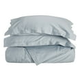 thumbnail image 1 of 400-Thread Count 100% Egyptian Cotton Solid Duvet Cover and Pillow Sham Set Light Blue / Full/Queen, 1 of 1