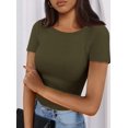 thumbnail image 4 of Remera PRETTYGARDEN 2025 de Punto Acanalado Ajustada XL, 4 of 5