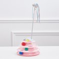 thumbnail image 3 of Cat Toy Roller Track 4 Layer Nonslip Detachable Puzzle Kitten Toy Cat Ball Tower, 3 of 10