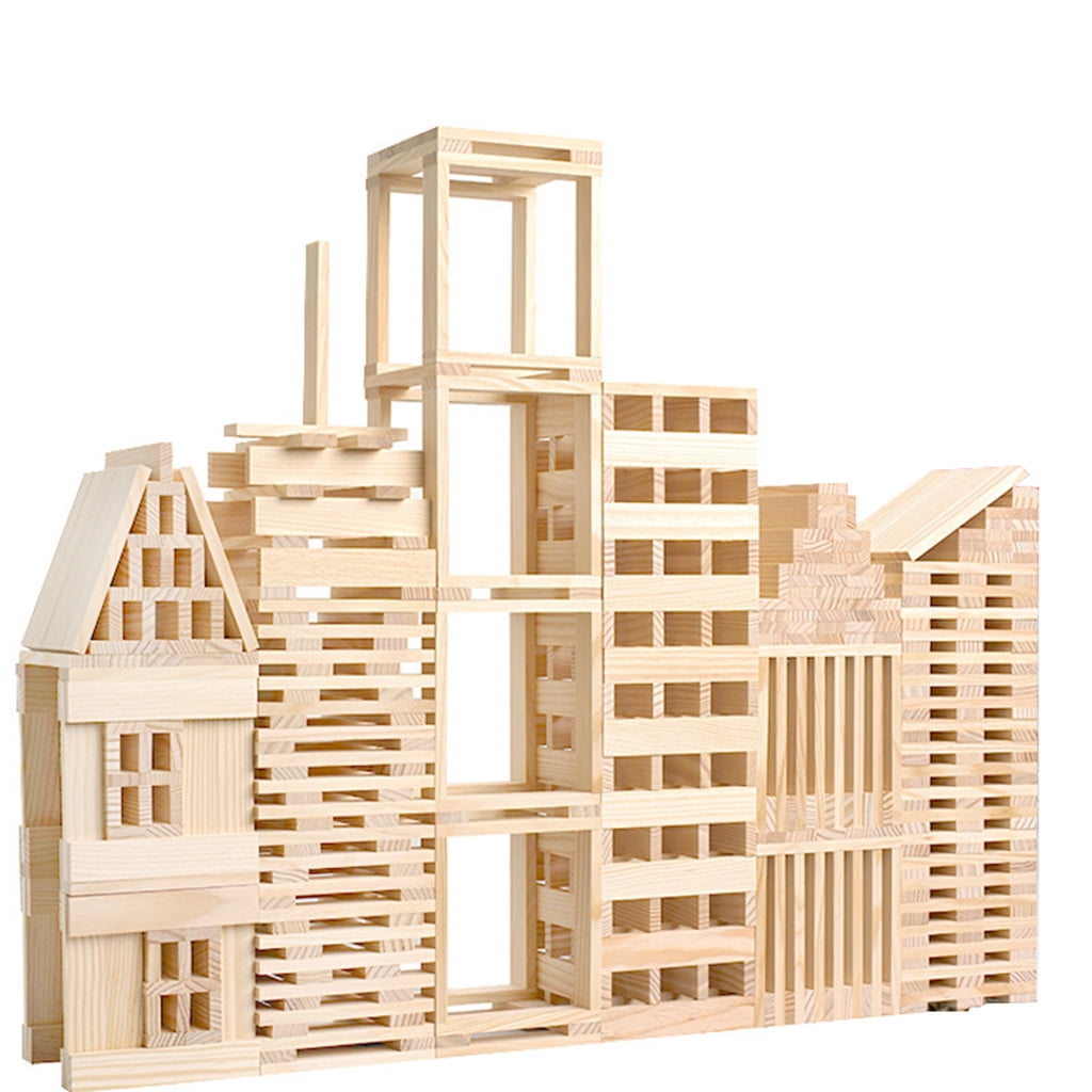 solid wood building blocks