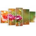 thumbnail image 2 of Pink Flowers on Blurred Background - Large Flower Canvas Wall Art, 2 of 3