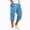 Sky Blue, variant on Zimjoy Men's Cargo Shorts Relaxed Fit Elastic Waist Stretch Lightweight Below The Knee Bermuda Casual Outdoor Hiking Shorts with 4 Pockets Black L