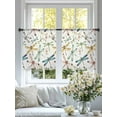 thumbnail image 5 of Dragonfly Sheer Curtains for Living Room Bedroom, Watercolor Colorful Wings Flying Light Filtering Sheer Curtain Rod Pocket Voile Window Treaments Drapes, 52 x 54 Inches, 5 of 9