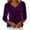 Purple, variant on Velvet Cowl Neck Tops for Women Long Sleeve Dressy Casual Blouses Elegant Christmas Party Holiday Outfits (XL, Red)
