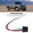 thumbnail image 3 of Heater Fan Speed Control Wiring Harness, Durable Coverings Easy To Install ABS AC Heater Control Repair Pigtail  For Car, 3 of 8
