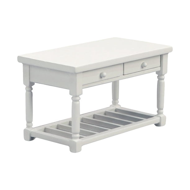 1/12 Computadora Escritorio Mini Dormitorio Muebles Hogar Decoración Moderna