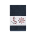 thumbnail image 4 of Authentic Hotel and Spa Turkish Cotton Nautical Embroidered Midnight Blue 4-piece Towel Set, 4 of 4