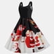 thumbnail image 3 of Christmas Vintage Swing Dress Elegant Long Dresses Sleeveless Cocktail Dress for Christmas Birthday New Year, 3 of 4