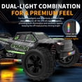 thumbnail image 6 of 1:14 Scale Fast RC Cars for Adults & Kids, Max 20 MPH, 4WD Off-Road RC Trucks, All Terrain 2.4GHz Remote Control Car for Snow, Sand, Beach & Rocky Surfaces, Green, 6 of 7