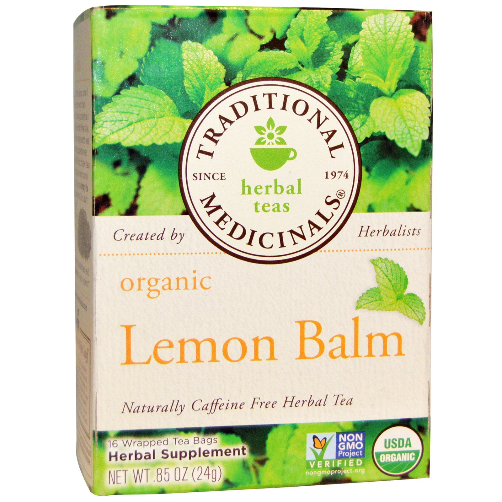 Traditional Medicinals, Herbal Teas, Organic Lemon Balm, Naturally