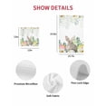 thumbnail image 7 of Easter Bunnies Kitchen Dish Towels for Drying Dishes Set of 3, Spring Eucalyptus Daisy Easter Eggs Waffle Weave Microfiber Hand Tea Bathroom Towels Quick Dry & Absorbent Towel 12x12, 7 of 7