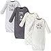 thumbnail image 3 of Luvable Friends Robes en Coton Unisexes pour Bébé, Ours, 0-6 Mois US, 3 of 3