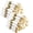 Gold - Fancy, variant on 400PCS Pre Rolled Gold Plastic Silverware Sets