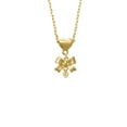 thumbnail image 2 of Delight Jewelry Goldtone Mini April - Clear Crystal Heart Gold tone Heart Necklace, 2 of 4