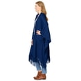 thumbnail image 3 of Woman Within Plus Size Fringed Cape Sweater, 3 of 5