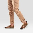 thumbnail image 6 of Mens Casual Dress Shoes Genuine Leather Plain Toe Mens Dress Sneakers Lightweight Comfortable Business Casual Oxford Shoes for Men, 6 of 12