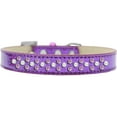 thumbnail image 3 of Mirage Pet Sprinkles Ice Cream Dog Collar Pearl and Light Pink Crystals Size 20 Purple, 3 of 8